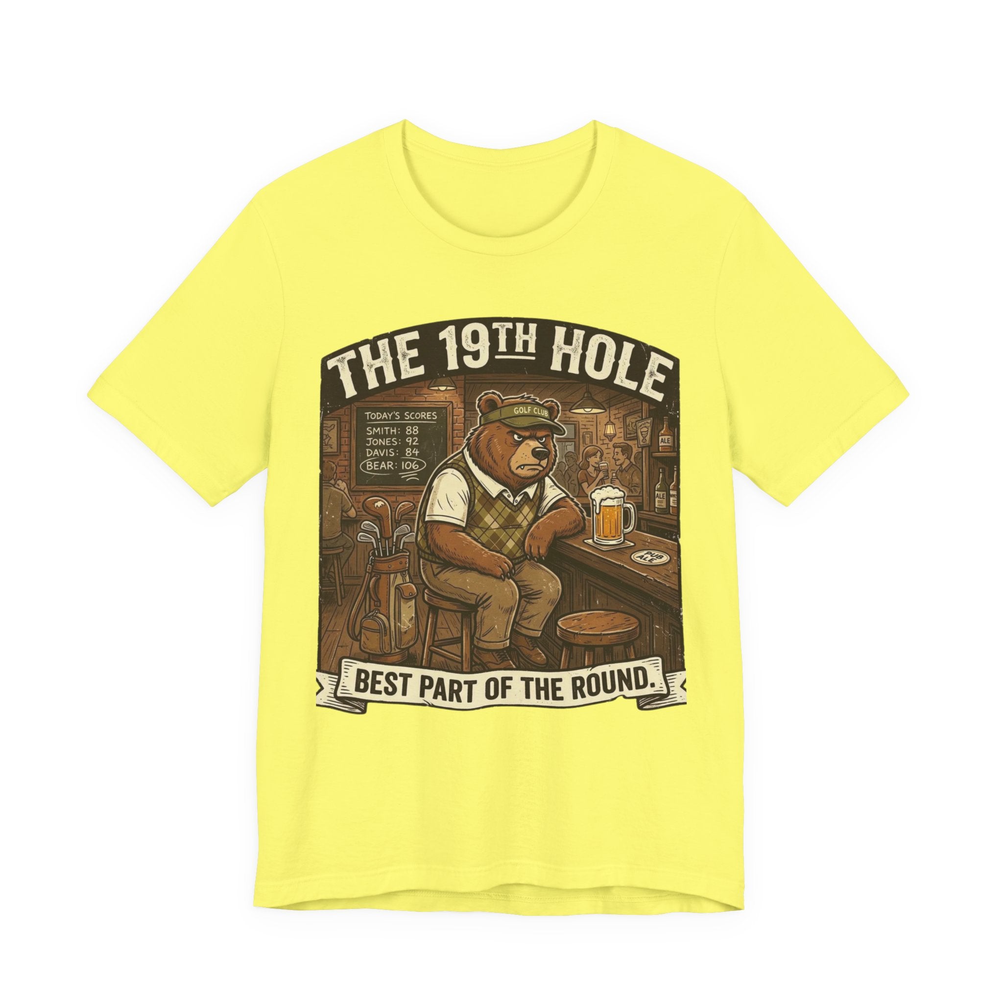 The 19th Hole Funny Golf T-Shirt | Golf Bar Humor | Golfer Gift Tee