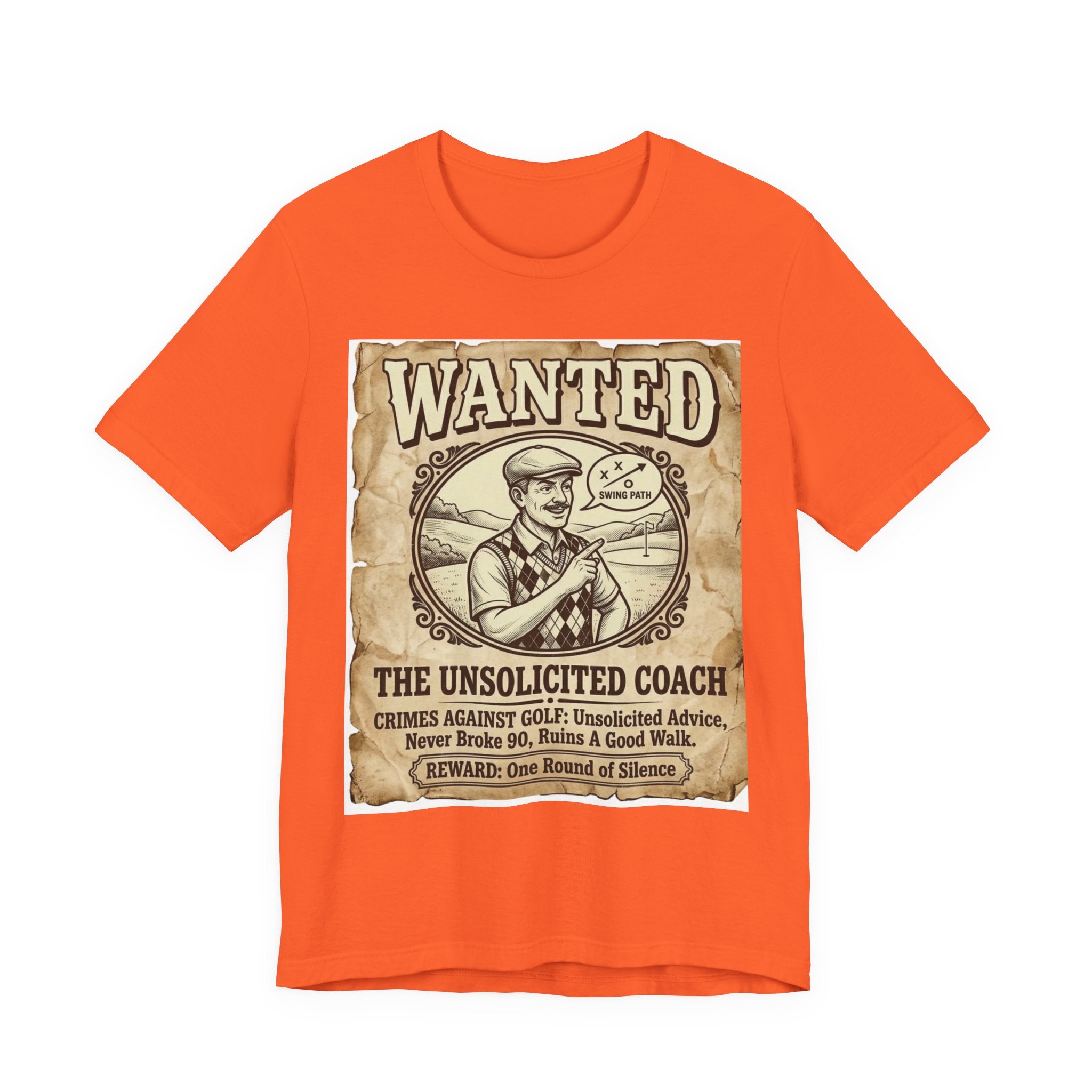 Wanted: The Unsolicited Coach Golf T-Shirt | Crimes Against Golf | Wild Green Golf