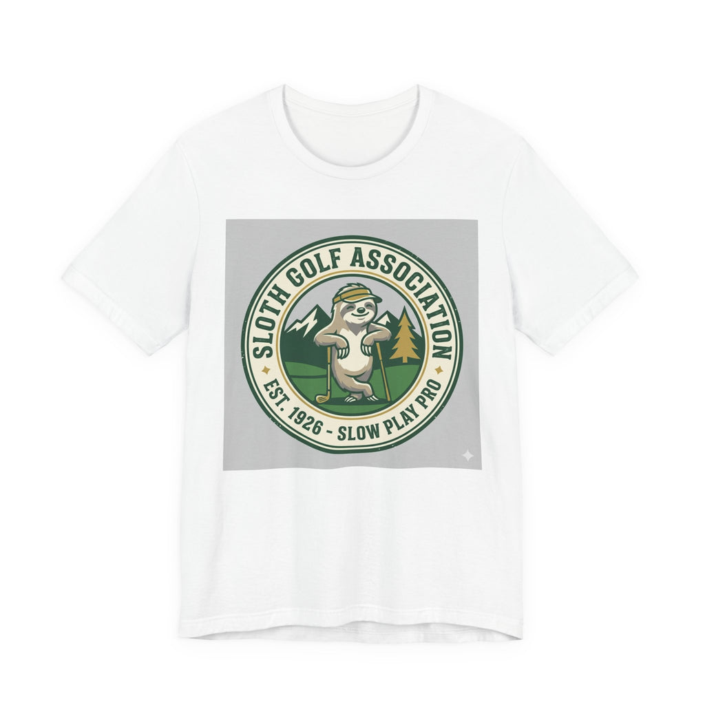 Sloth Golf Association Funny Golf T-Shirt | Slow Play Humor | Golfer Gift Tee