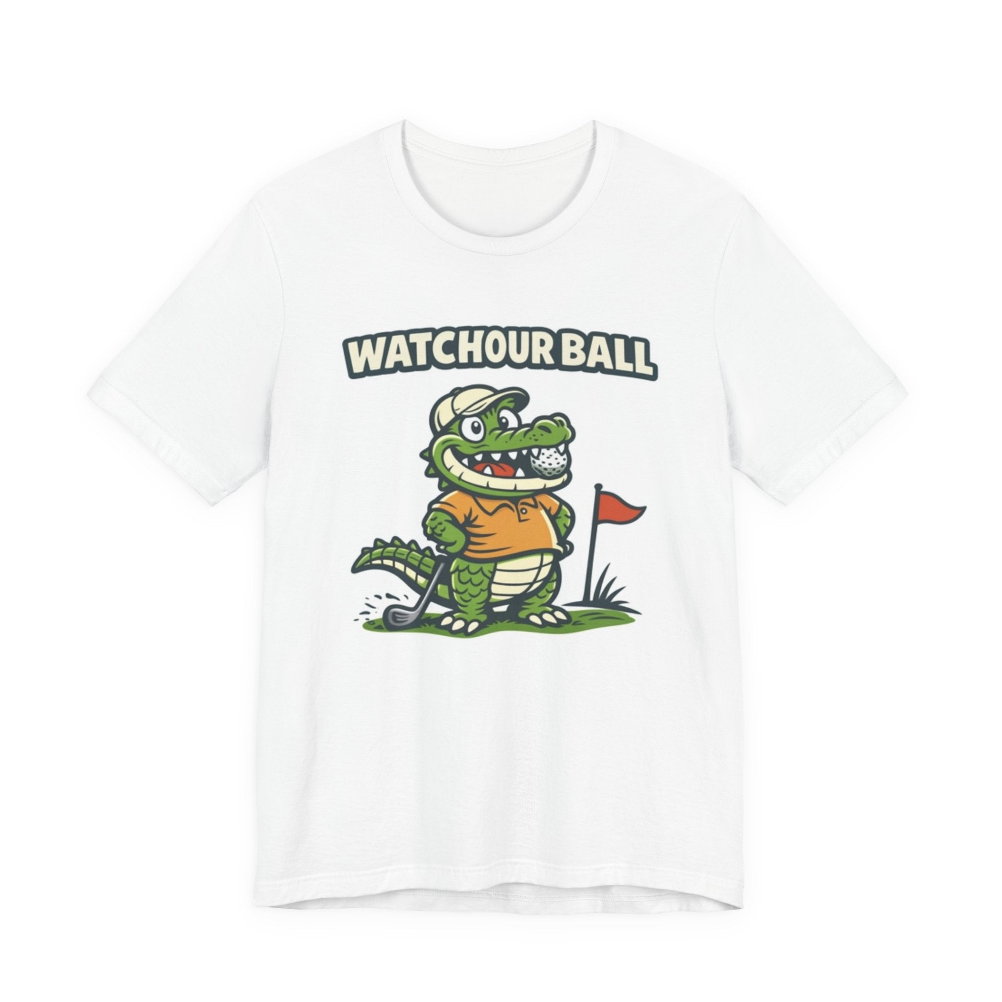 Watch Your Ball Golf T-Shirt | Funny Alligator Golf Tee | Golf Humor Gift