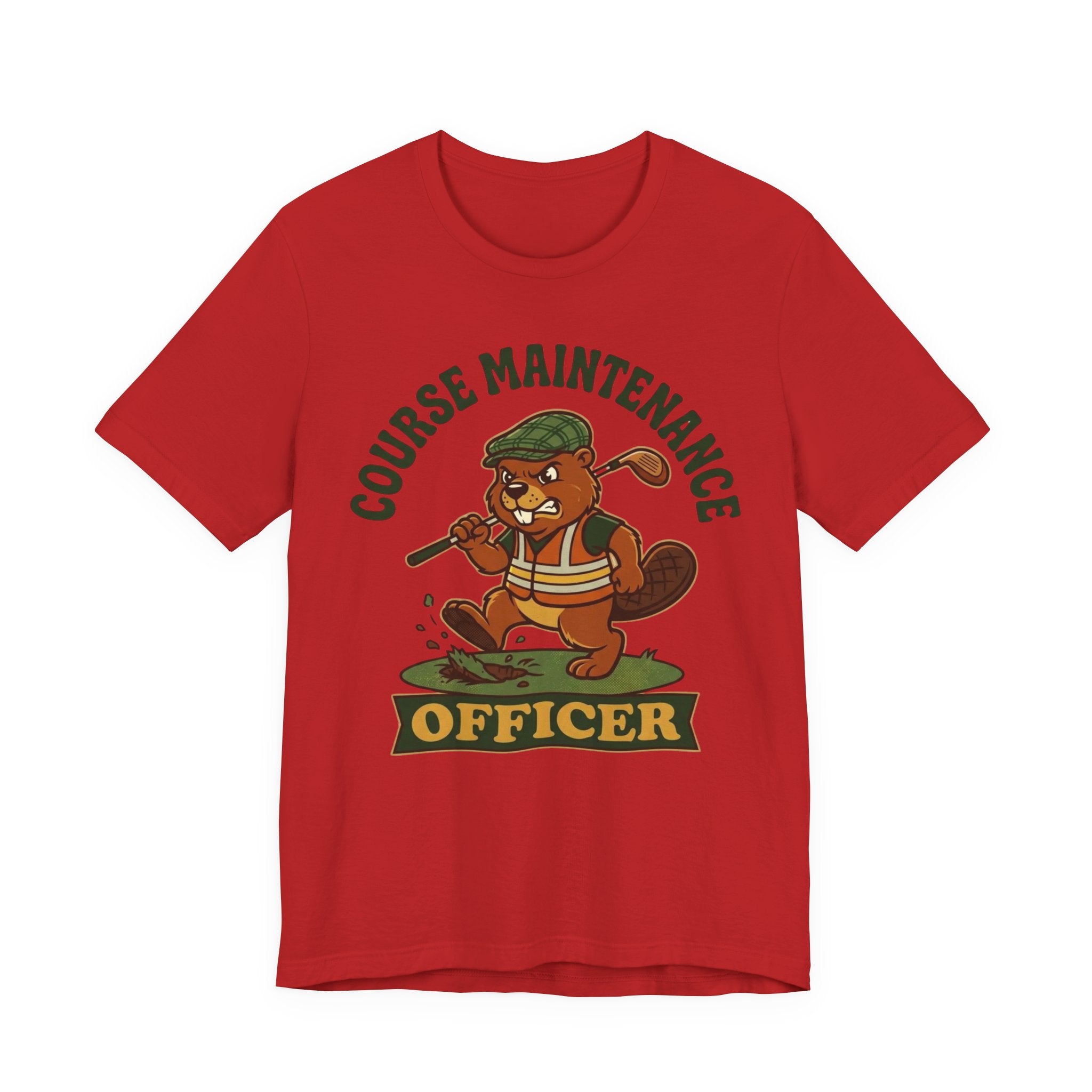 Course Maintenance Officer Funny Golf T-Shirt | Golf Divot Humor | Golfer Gift Tee
