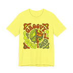 Groovy Golf Dad T-Shirt | 70s Retro Peace Sign Golf Tee | Wild Green Golf