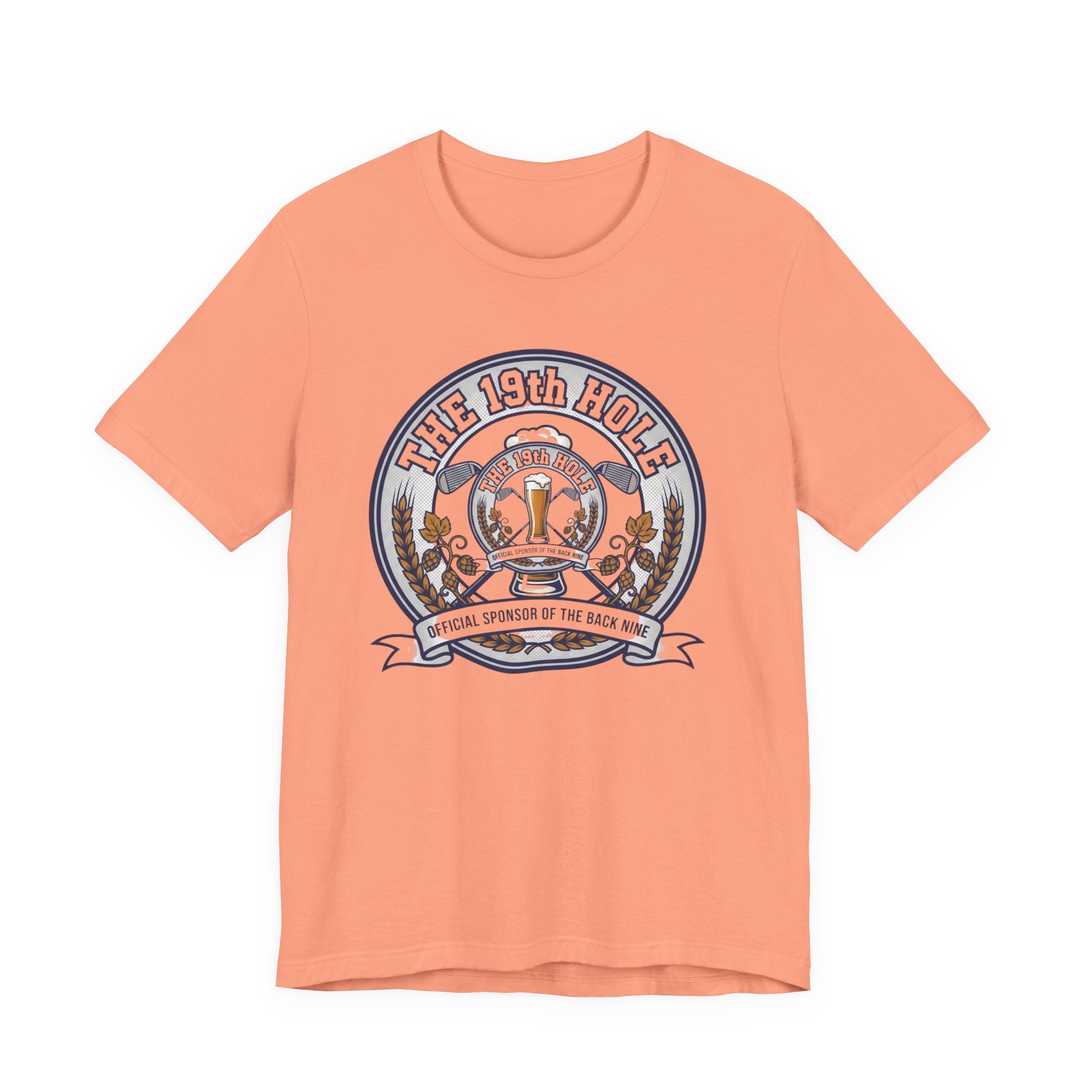 The 19th Hole Beer Golf T-Shirt | Official Sponsor Back Nine | Golf Beer Gift