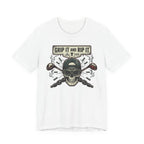 Grip It and Rip It Golf T-Shirt | Vintage Flame Skull Tee | Wild Green Golf