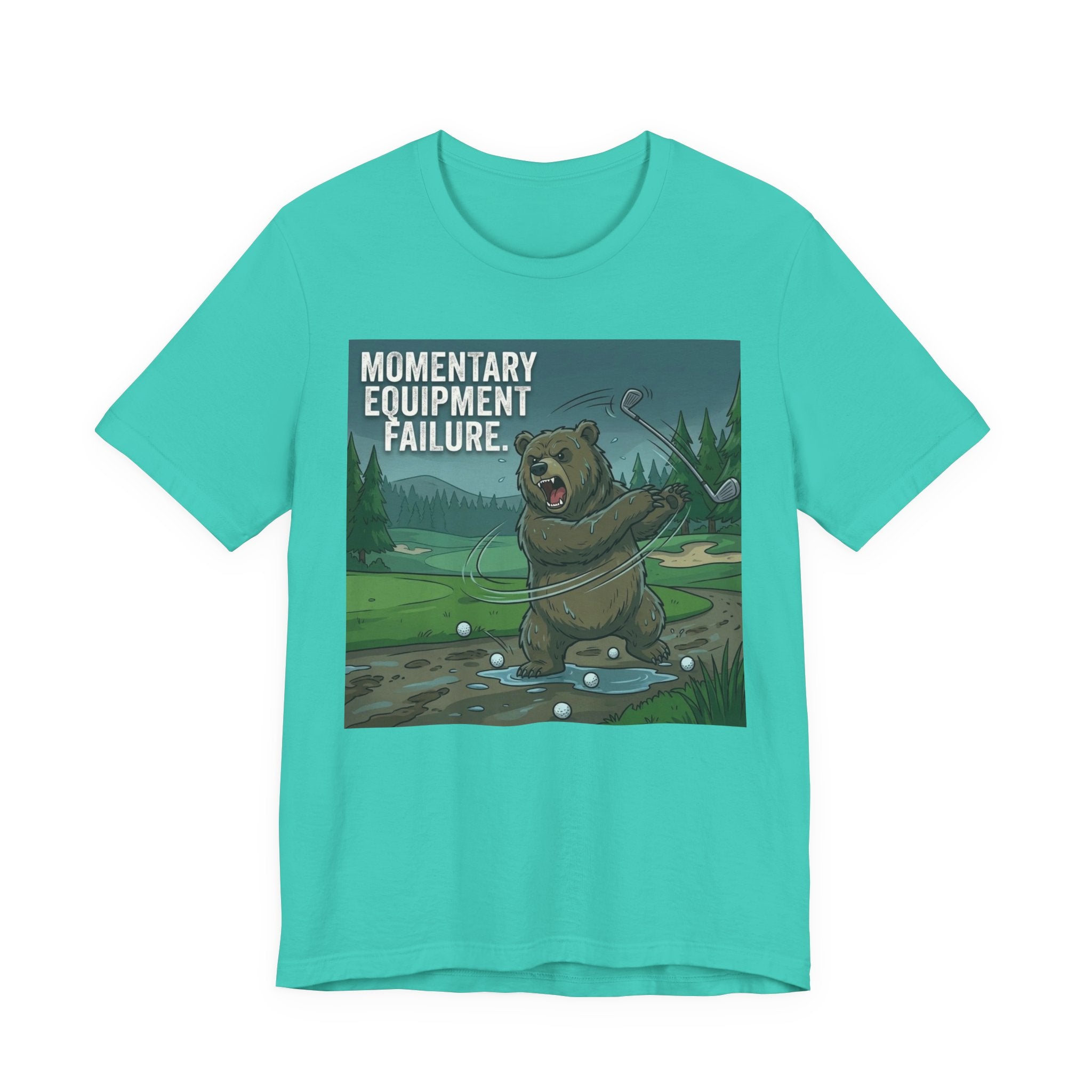Momentary Equipment Failure Funny Golf T-Shirt | Golf Club Throwing Humor | Golfer Gift Tee