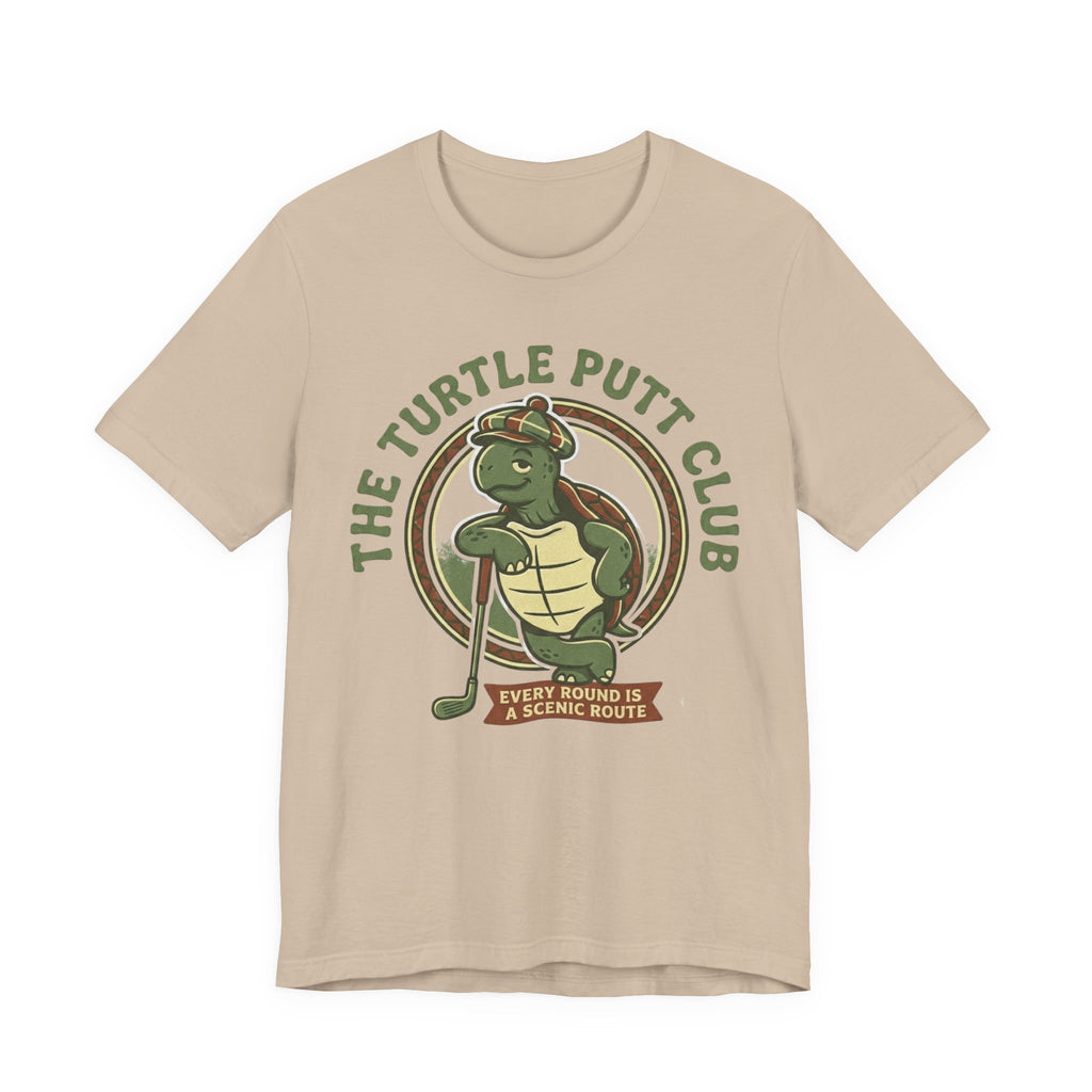 Turtle Putt Club Golf T-Shirt | Slow Golf Humor Tee | Funny Golf Gift