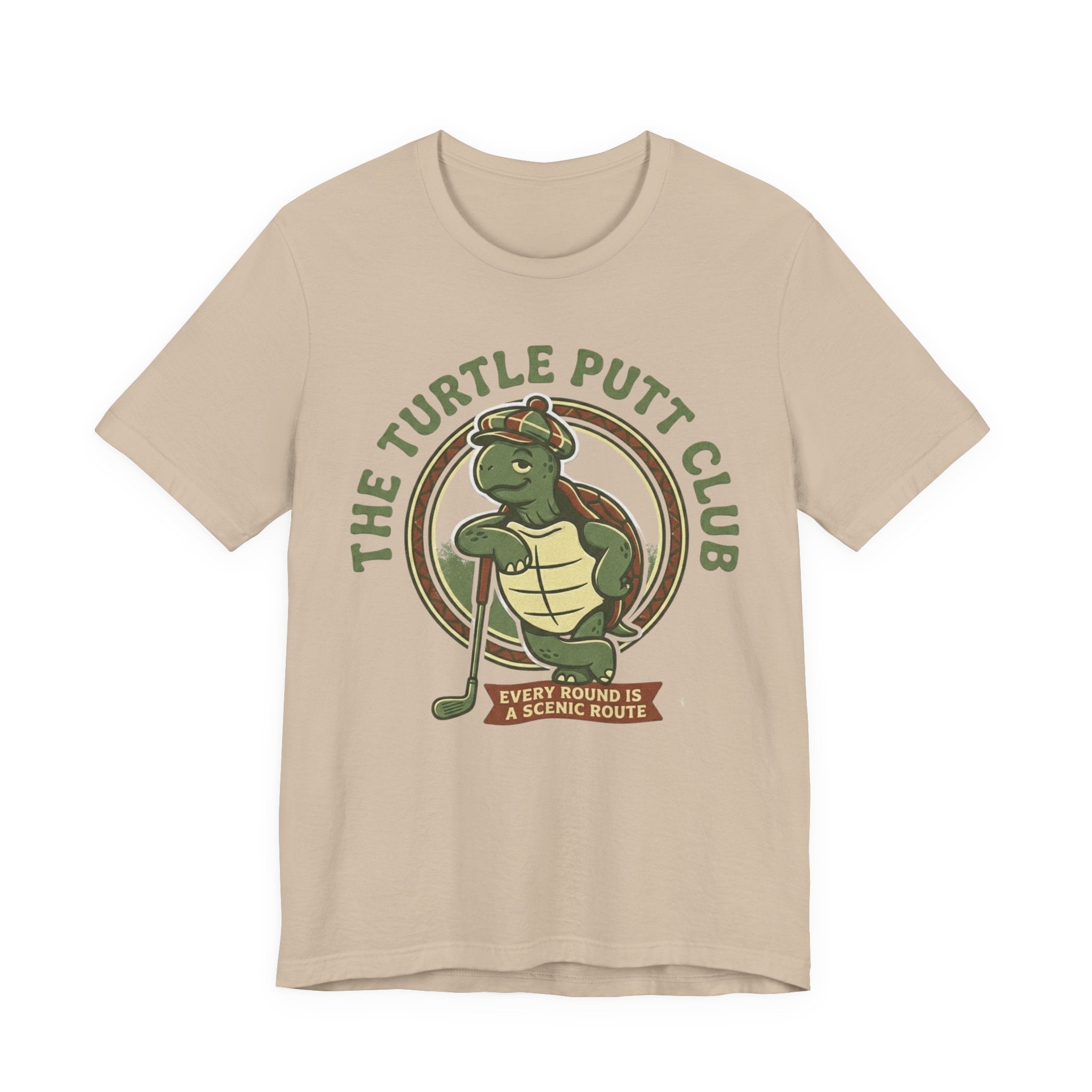 Turtle Putt Club Golf T-Shirt | Slow Golf Humor Tee | Funny Golf Gift