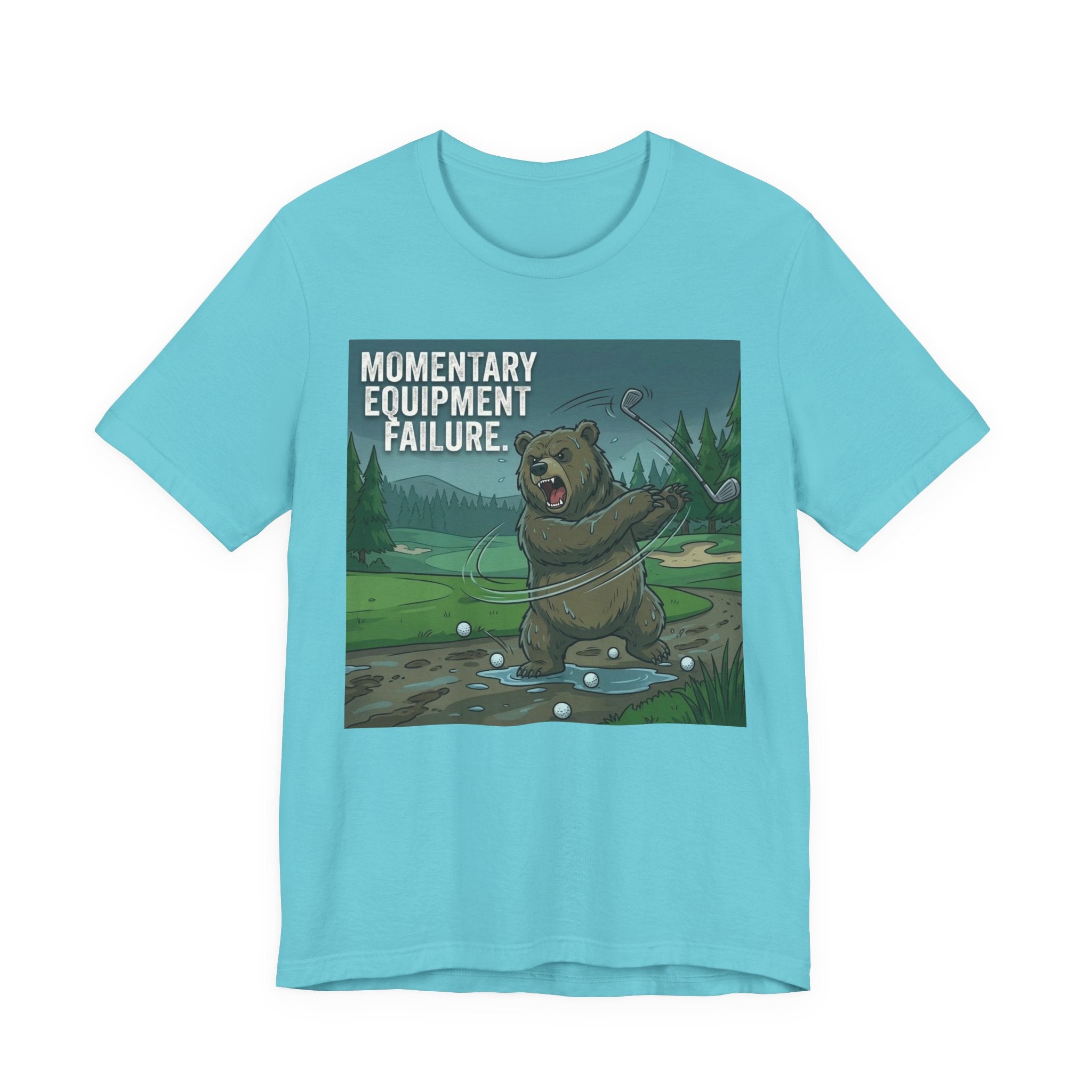 Momentary Equipment Failure Funny Golf T-Shirt | Golf Club Throwing Humor | Golfer Gift Tee