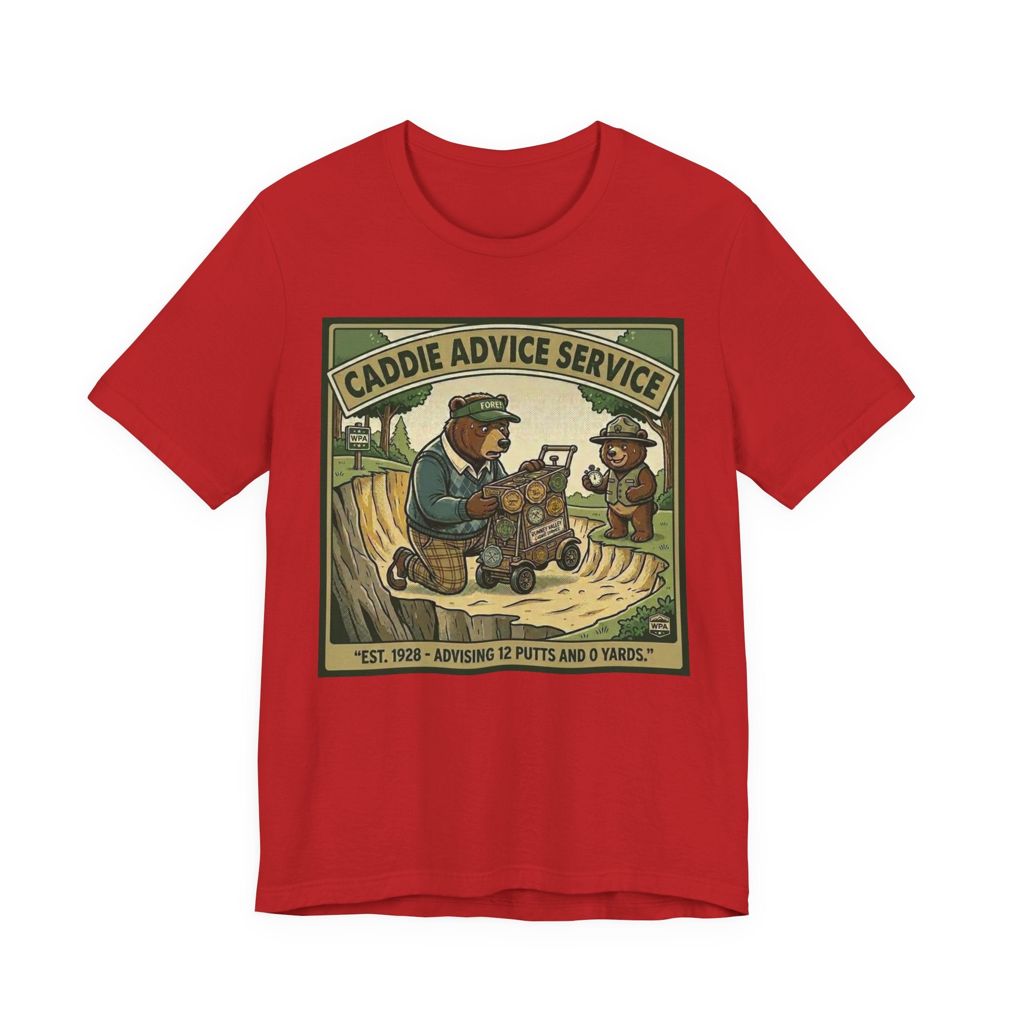 Caddie Advice Service Funny Golf T-Shirt | Golf Humor Vintage Tee | Golfer Gift