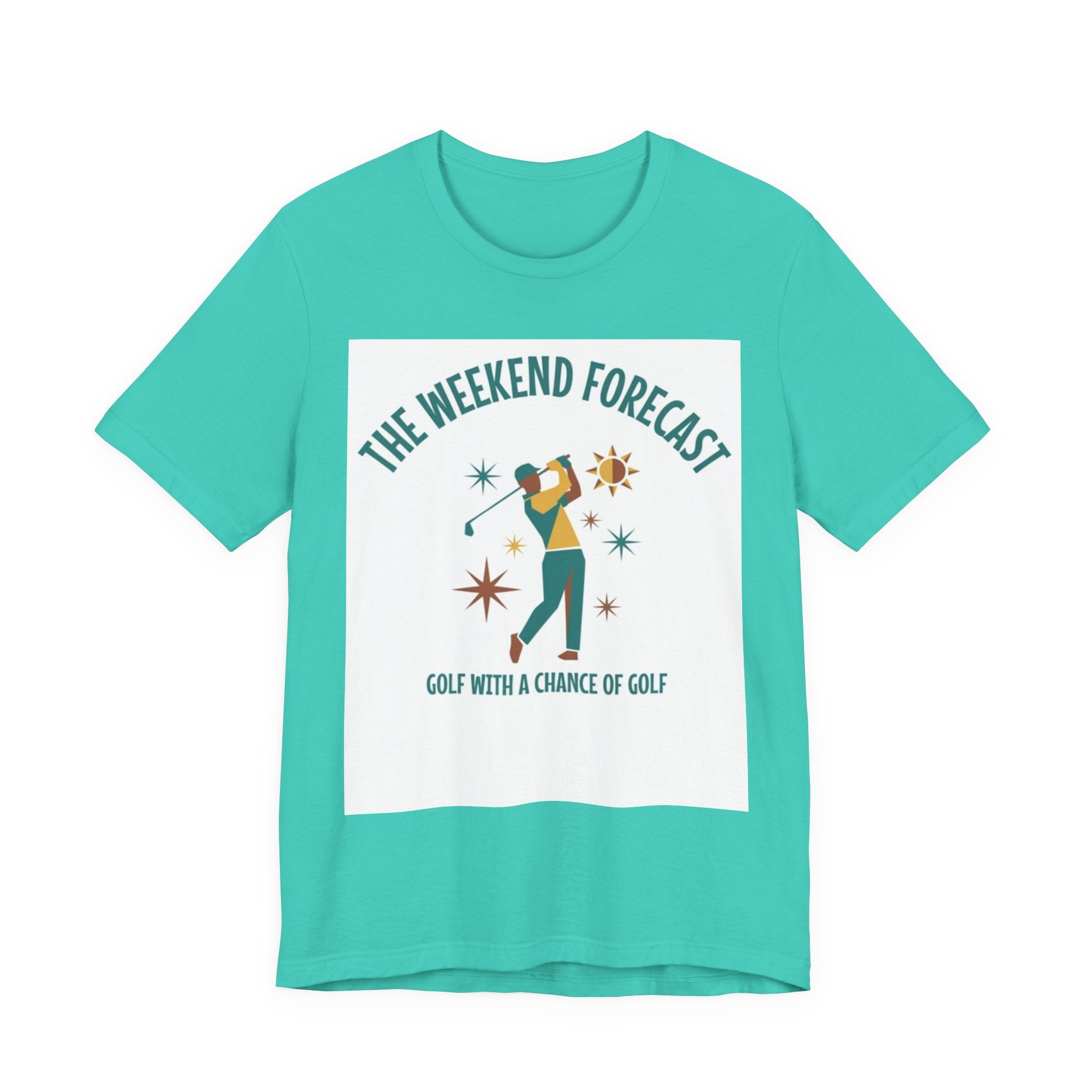The Weekend Forecast Golf T-Shirt | Golf With A Chance Of Golf | Funny Golf Gift