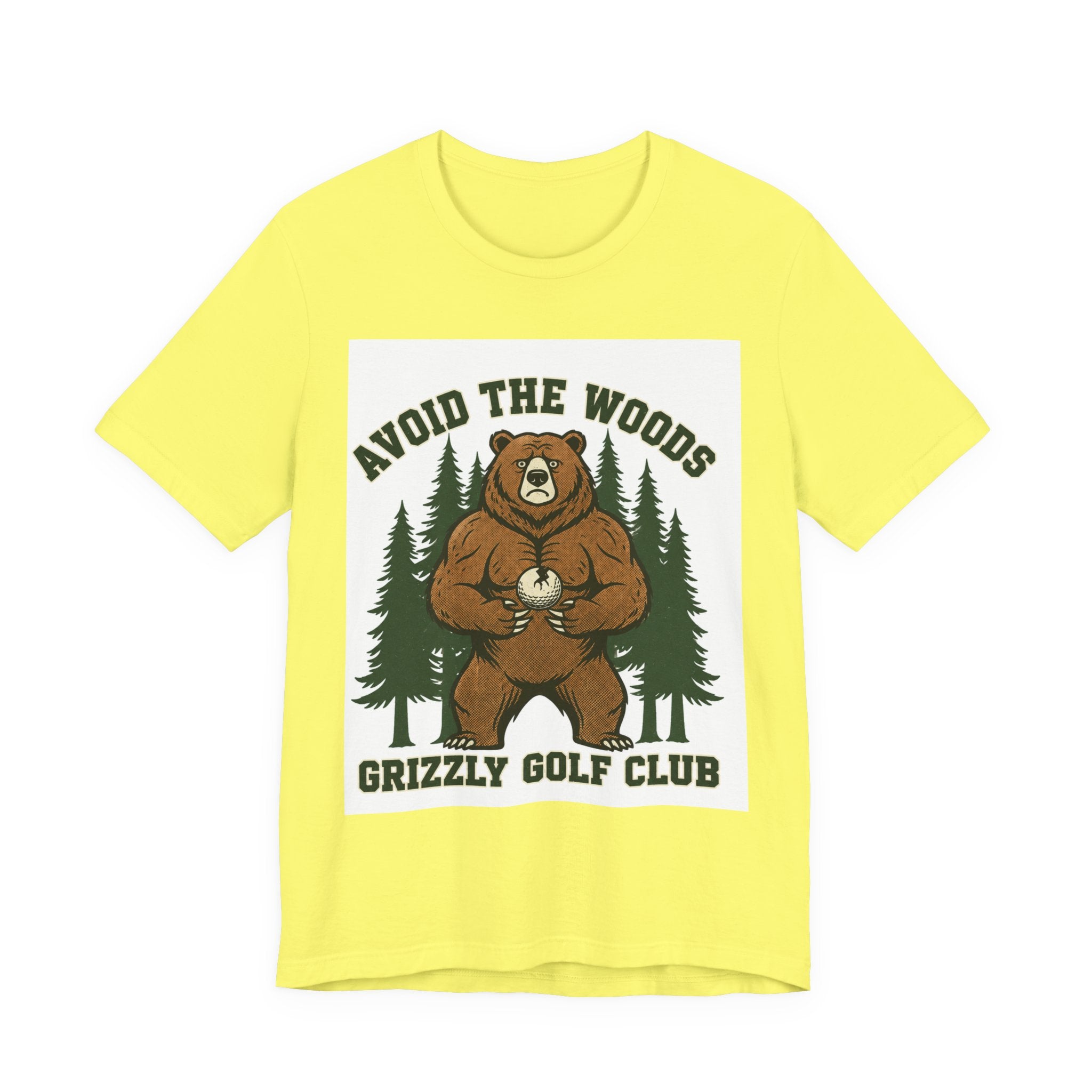 Avoid The Woods Grizzly Golf Club T-Shirt | Funny Golf Shirt | Golf Gift For Him