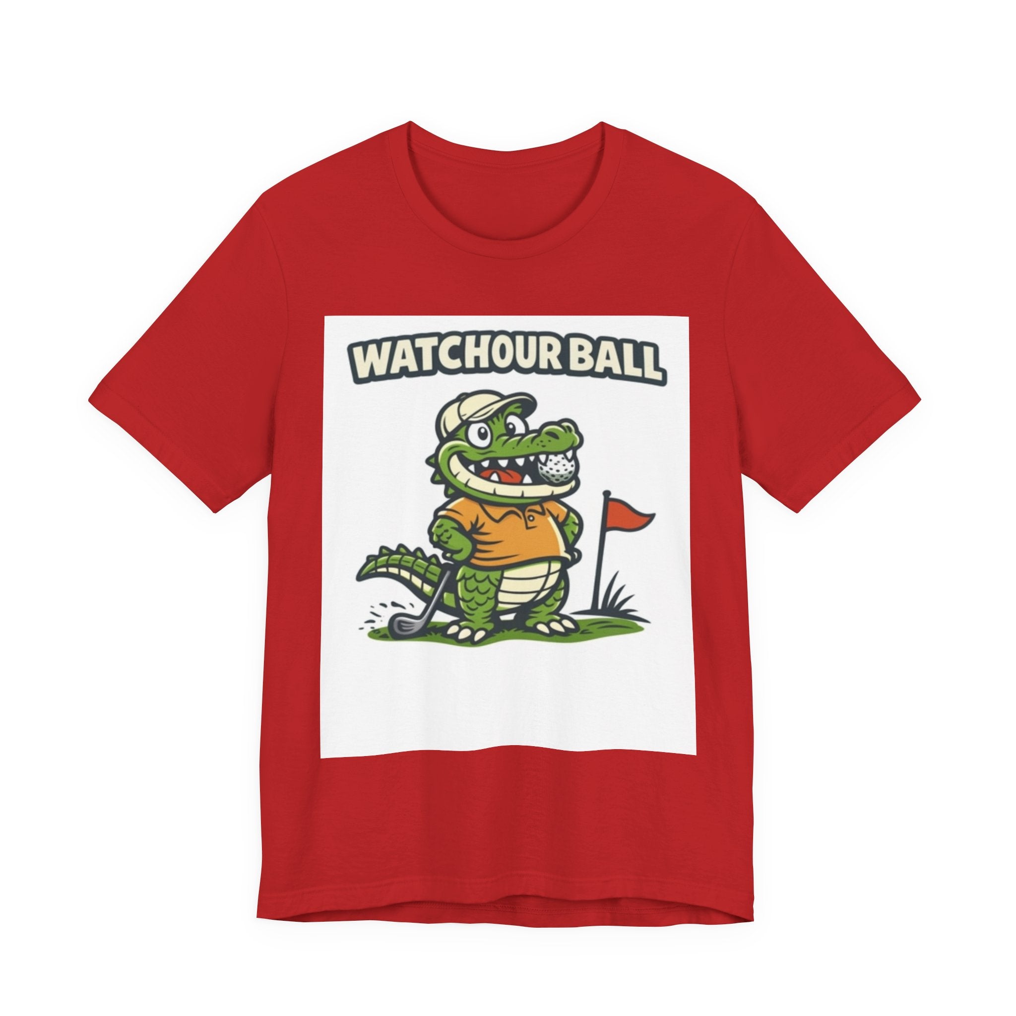 Watch Your Ball Golf T-Shirt | Funny Alligator Golf Tee | Golf Humor Gift