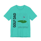 Golf Dad Topographic T-Shirt | Modern Fairway Map Design | Wild Green Golf