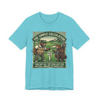 The Simple Calculation Funny Golf T-Shirt | Golf Yardage Humor | Golfer Gift Tee