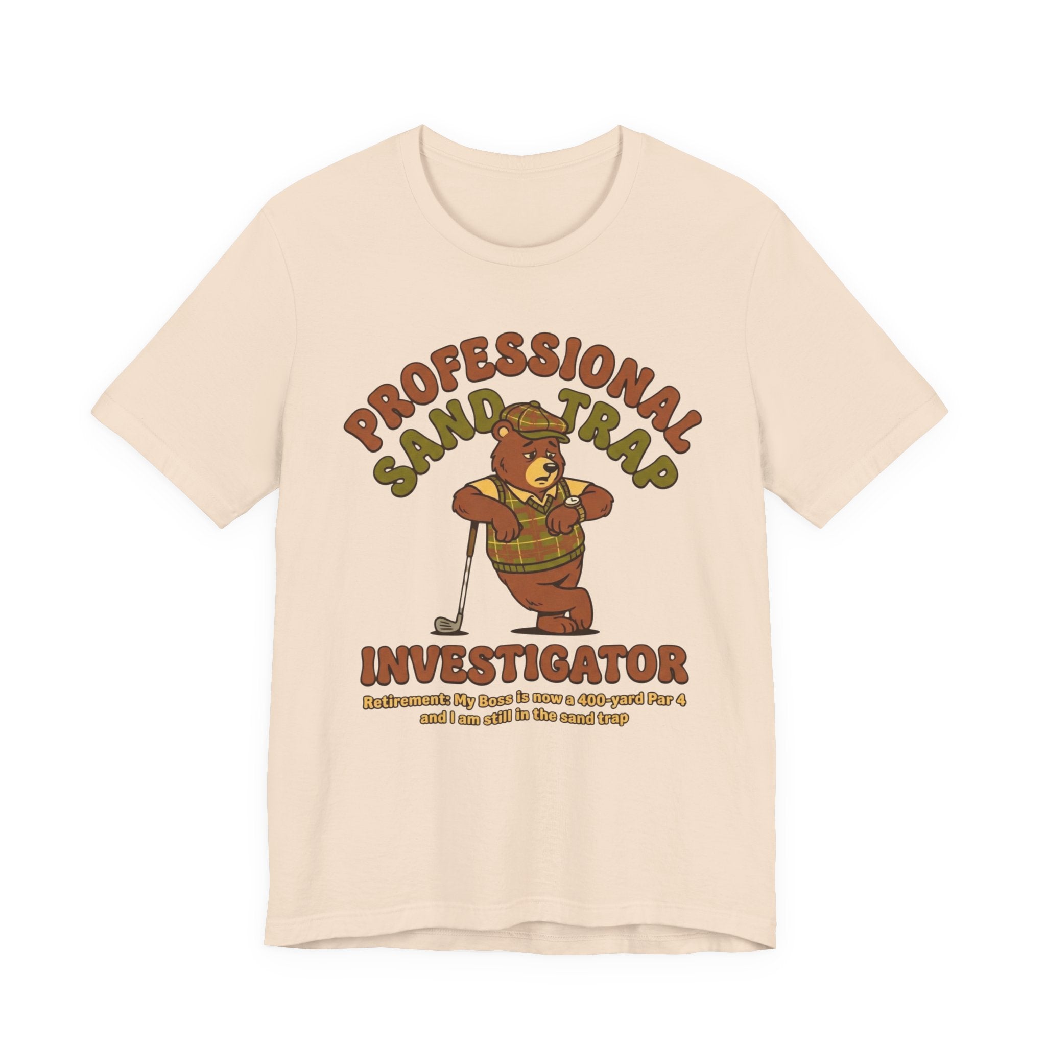 Professional Sand Trap Investigator Golf T-Shirt | Retirement Golf Tee | Wild Green Golf