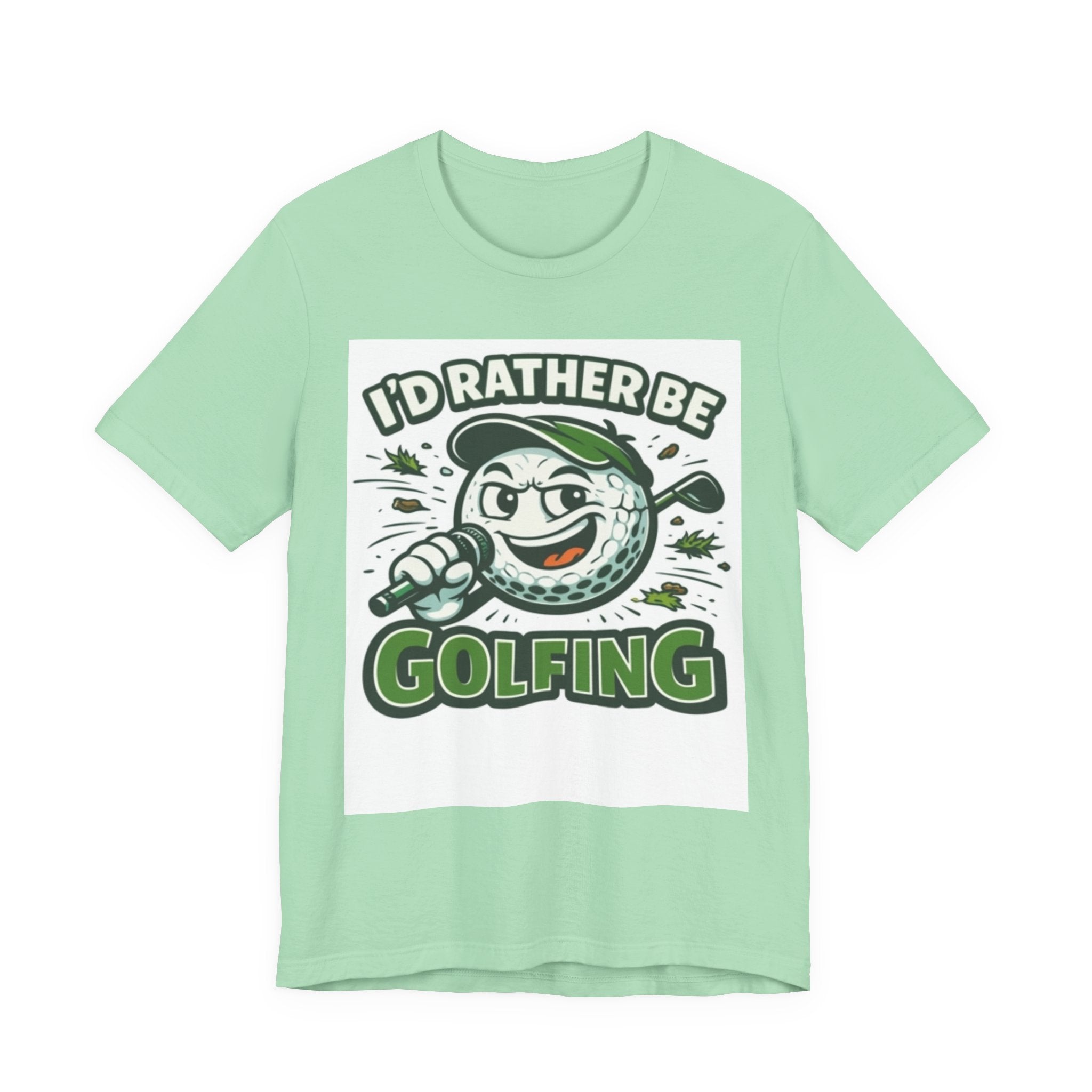 I'd Rather Be Golfing Graphic T-Shirt | Golf Lover Tee | Funny Golf Gift