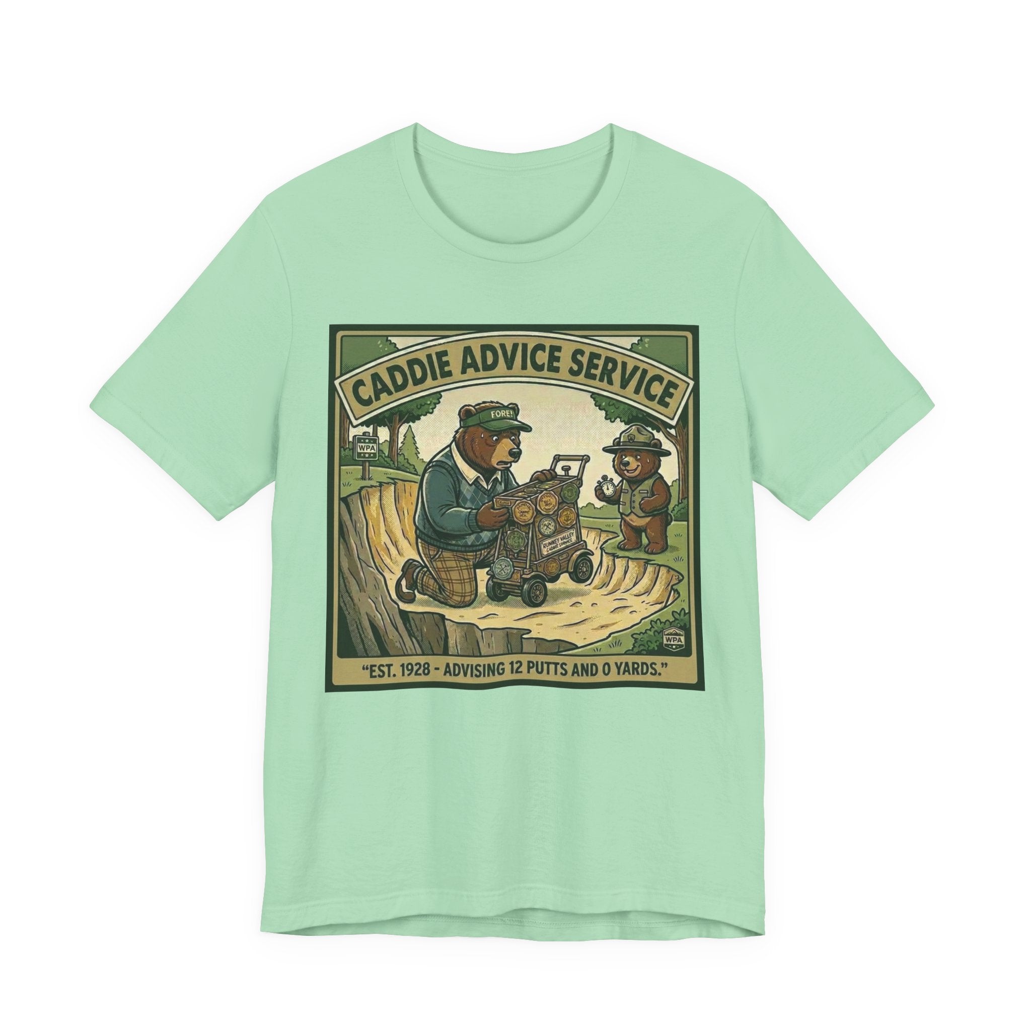 Caddie Advice Service Funny Golf T-Shirt | Golf Humor Vintage Tee | Golfer Gift