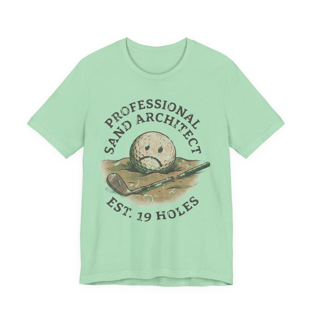 Professional Sand Architect Golf T-Shirt | Funny Bunker Golf Tee | Golf Gift