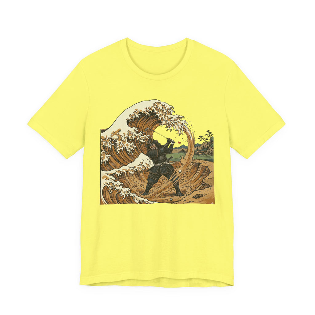 Bunkered Golf T-Shirt | Samurai Great Wave Bunker Tee | Golf Legend Series | Wild Green Golf