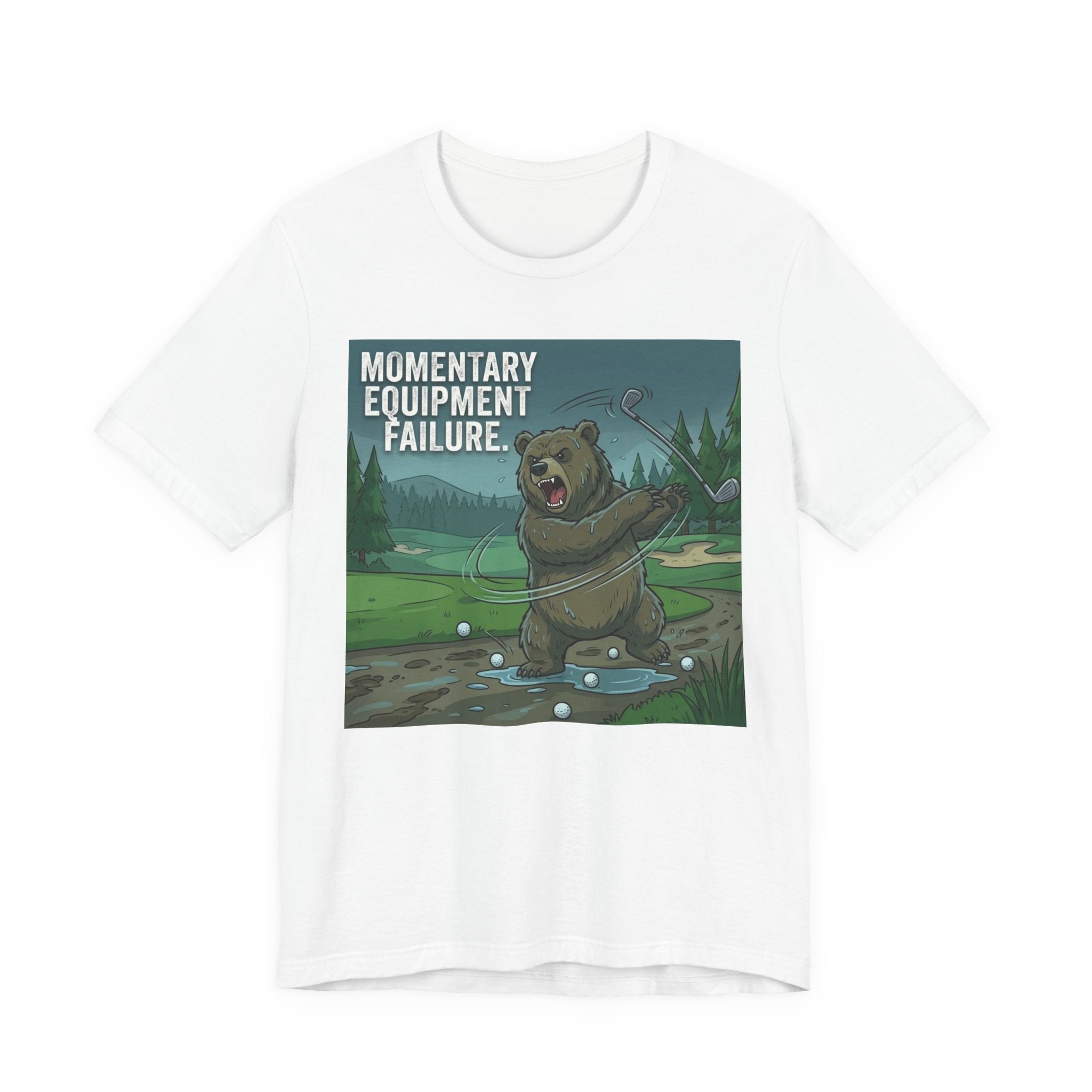 Momentary Equipment Failure Funny Golf T-Shirt | Golf Club Throwing Humor | Golfer Gift Tee