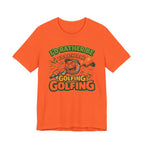 I'd Rather Be Golfing Graphic T-Shirt | Golf Lover Tee | Funny Golf Gift
