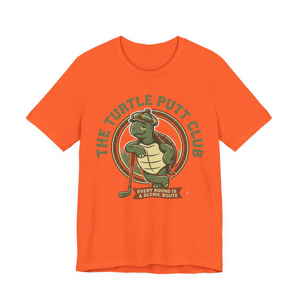 Turtle Putt Club Golf T-Shirt | Slow Golf Humor Tee | Funny Golf Gift