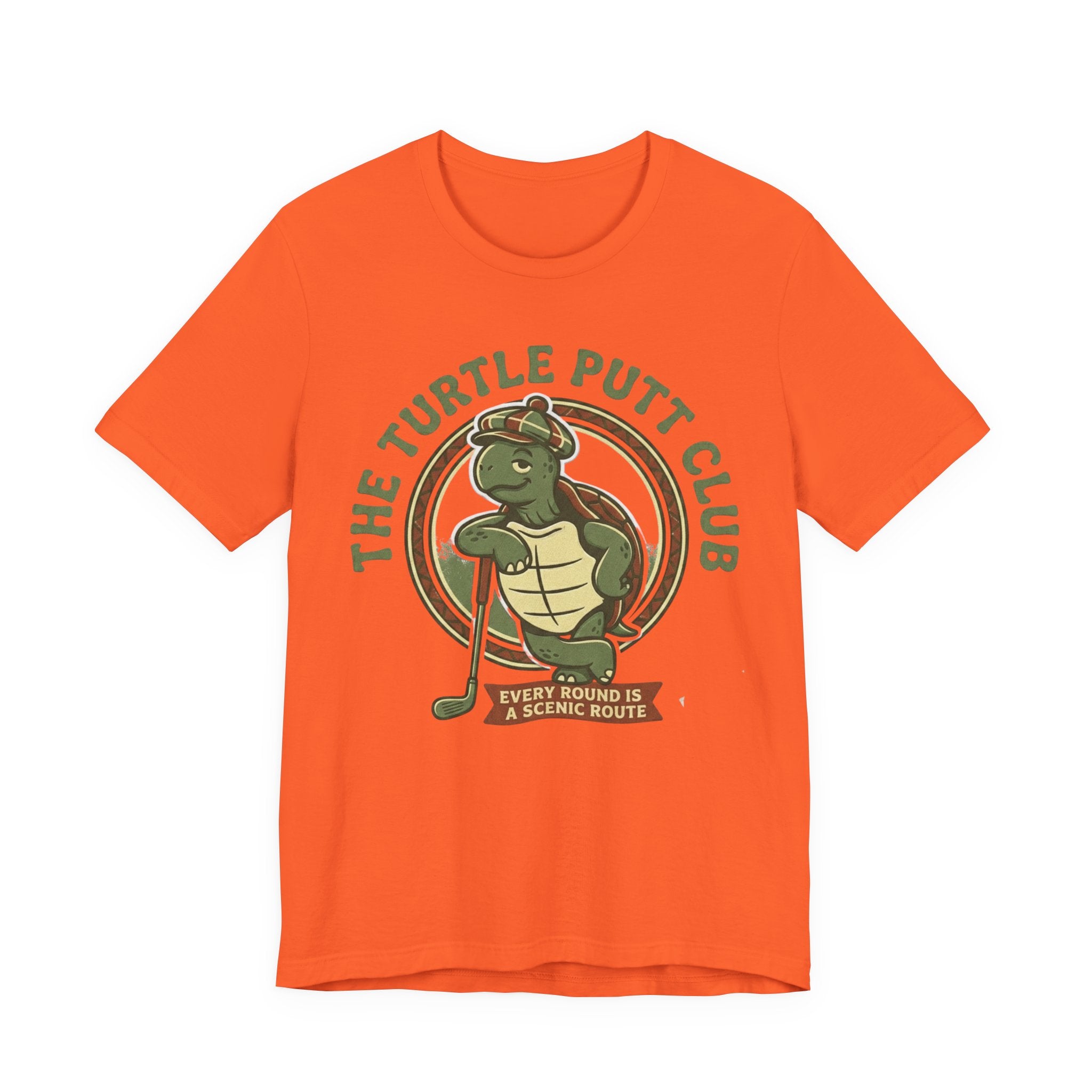 Turtle Putt Club Golf T-Shirt | Slow Golf Humor Tee | Funny Golf Gift