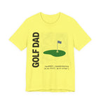 Golf Dad Topographic T-Shirt | Modern Fairway Map Design | Wild Green Golf