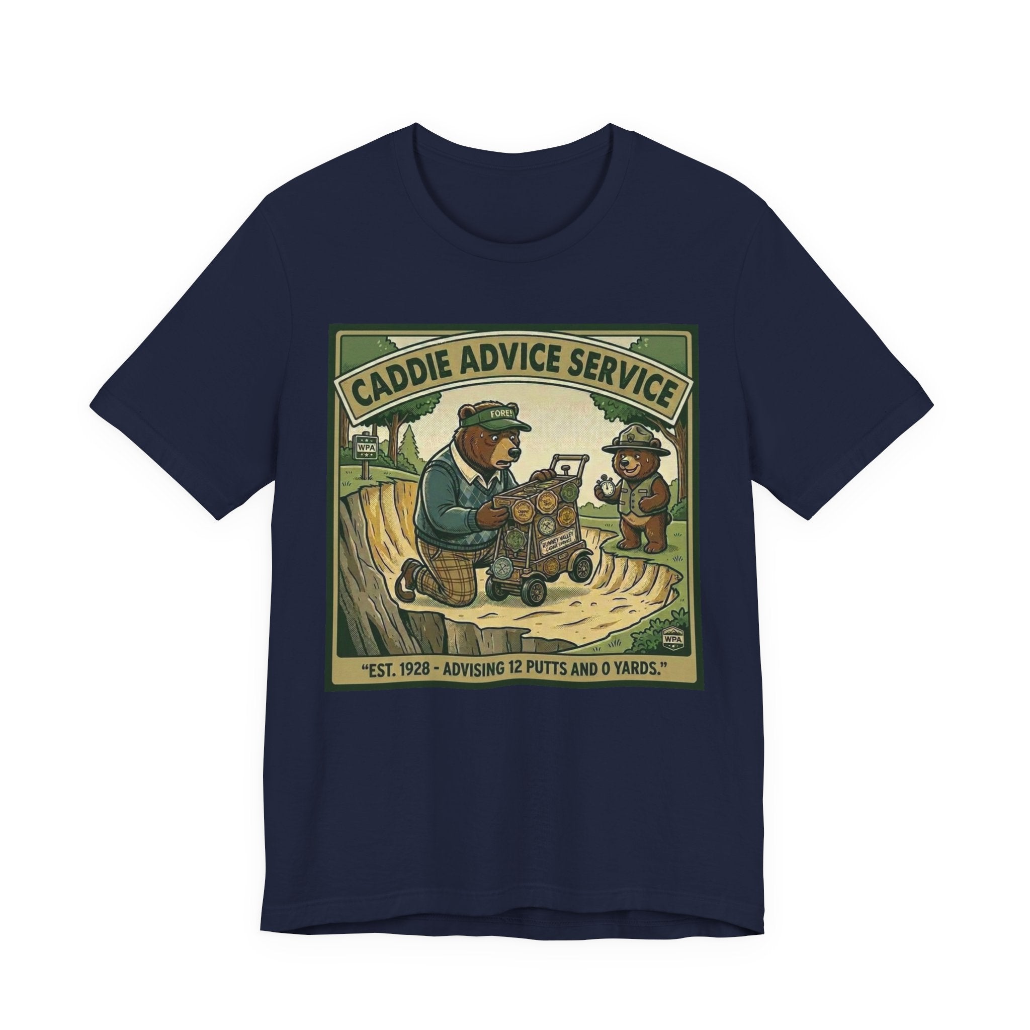 Caddie Advice Service Funny Golf T-Shirt | Golf Humor Vintage Tee | Golfer Gift