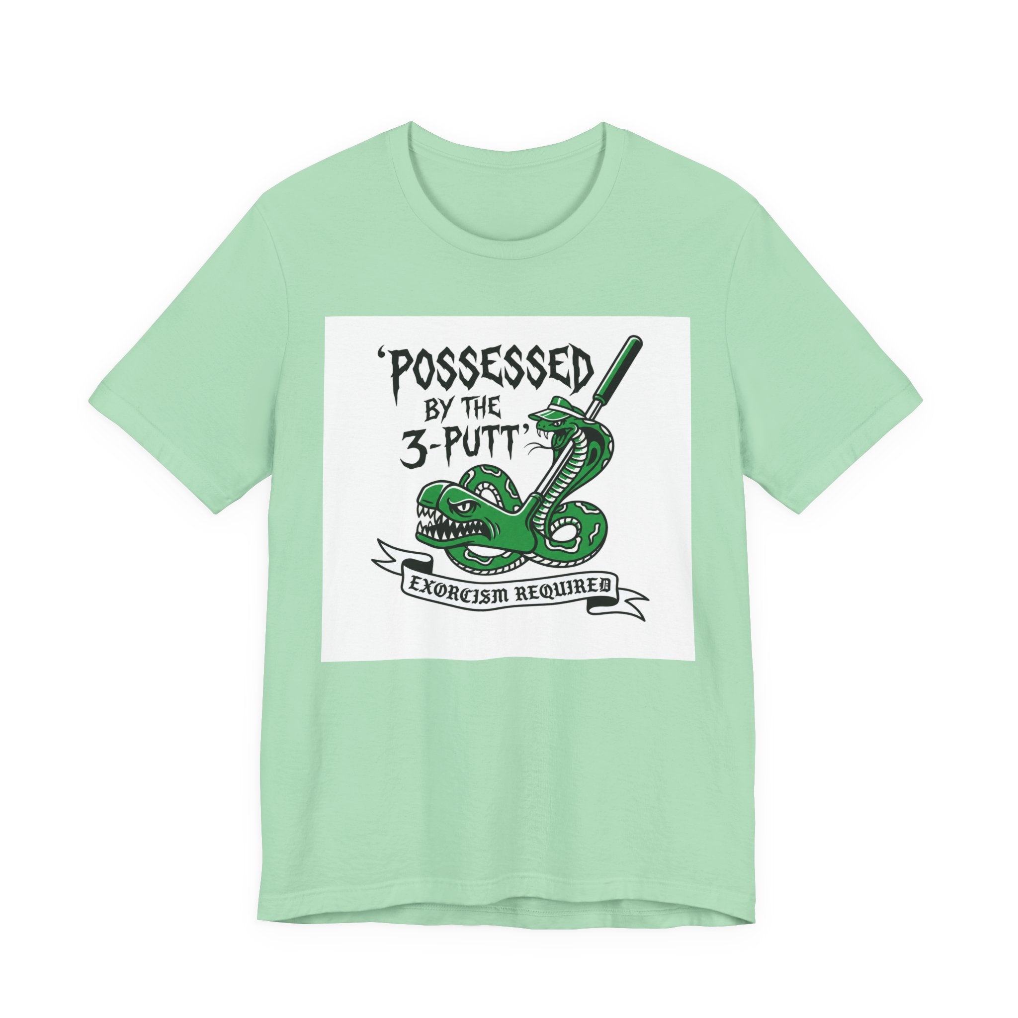 Possessed by the 3-Putt Golf T-Shirt | Funny Exorcism Required Putting Shirt | Wild Green Golf