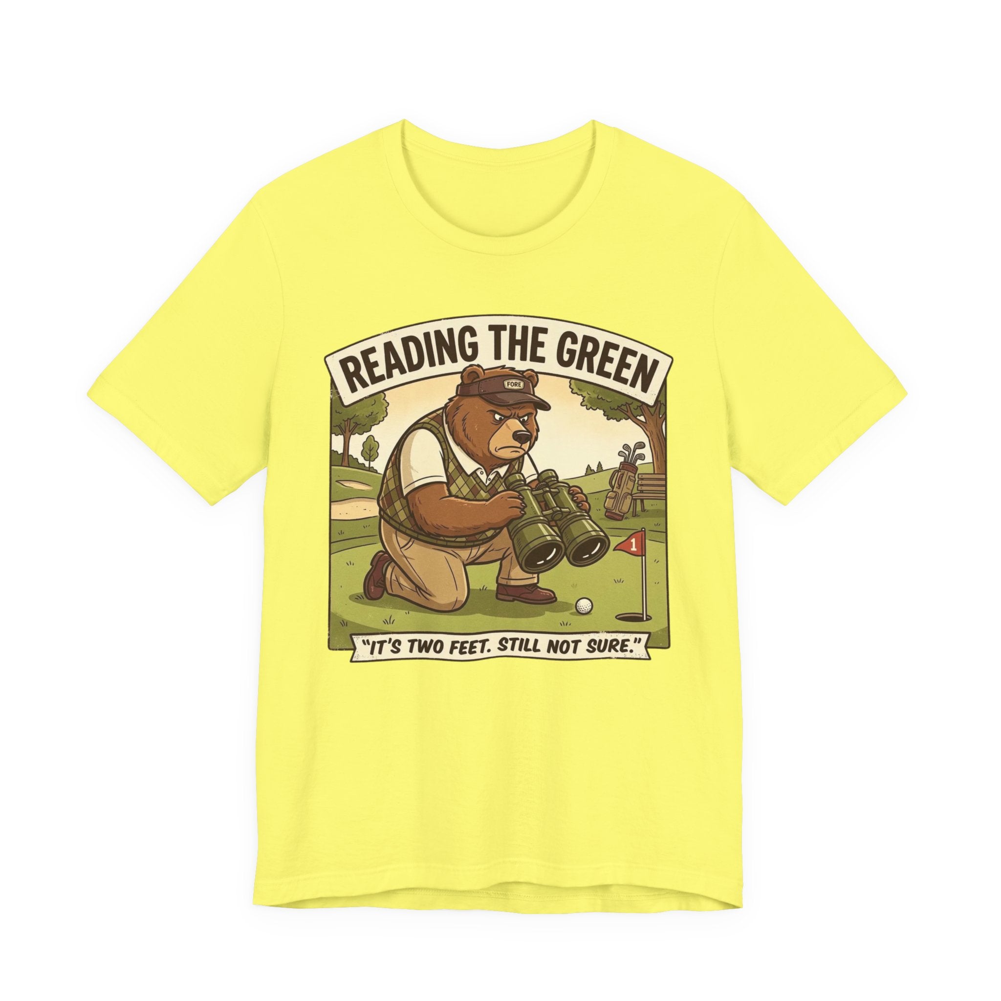 Reading the Green Funny Golf T-Shirt | Golf Putting Humor | Golfer Gift Tee