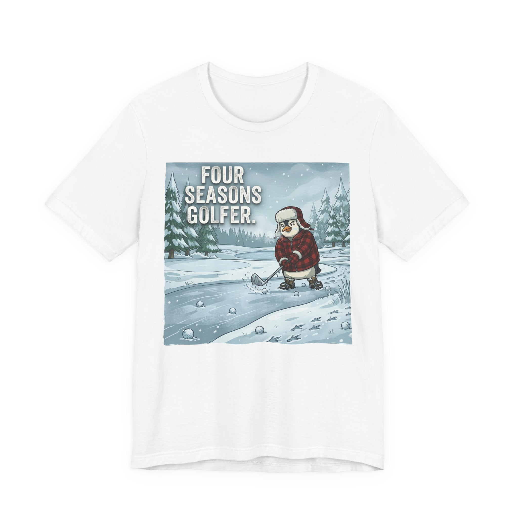 Four Seasons Golfer Funny Golf T-Shirt | Winter Golf Humor | Golf Gift Tee